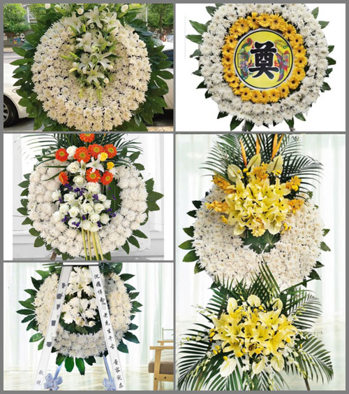 湖南永州道县白芒铺镇黎家兴村花圈速递