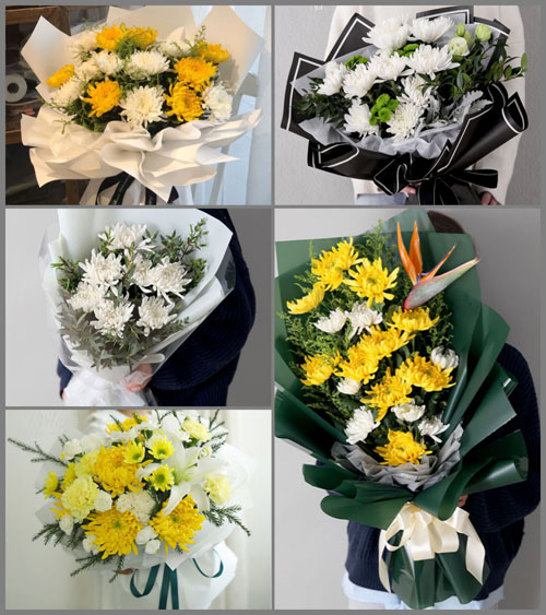 湖南永州道县白芒铺镇黎家兴村白事花束代送